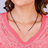 Rose Gold Harmony Drop Mangalsutra Necklace