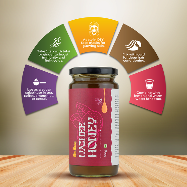 Jamun Honey + Lychee Honey 260 GM + 260 GM (Pack of 2)