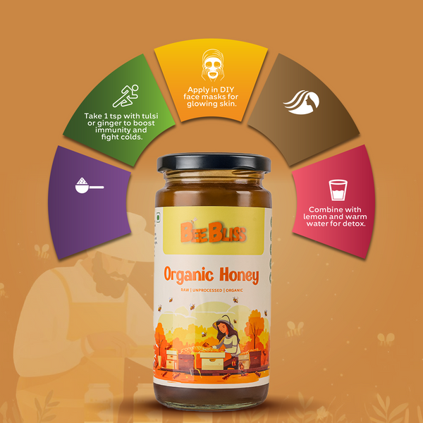 Jamun Honey + Organic Honey 260 GM + 260 GM (Pack of 2)