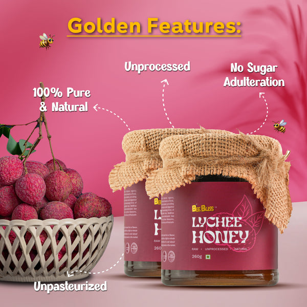 Lychee Honey + Lychee Honey 260 GM + 260 GM (Pack of 2)