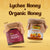 Organic Honey + Lychee Honey 260 GM + 260 GM (Pack of 2)