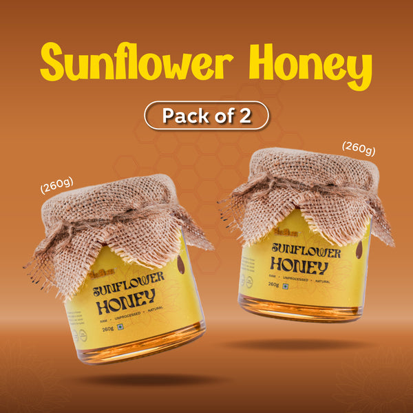 Sunflower Honey + Sunflower Honey 260 GM + 260 GM (Pack of 2)