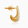 Golden Eternal Shell-Inspired Statement Earrings